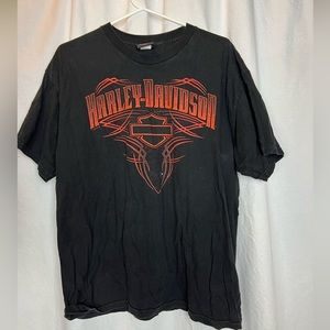 Harley Davidson Sz XL Black T Shirt Military Sales Djibouti shirt